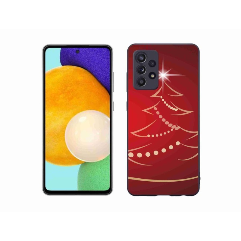 Gél borítás mmCase Samsung Galaxy A52s 5G - karácsonyfa karikatúra