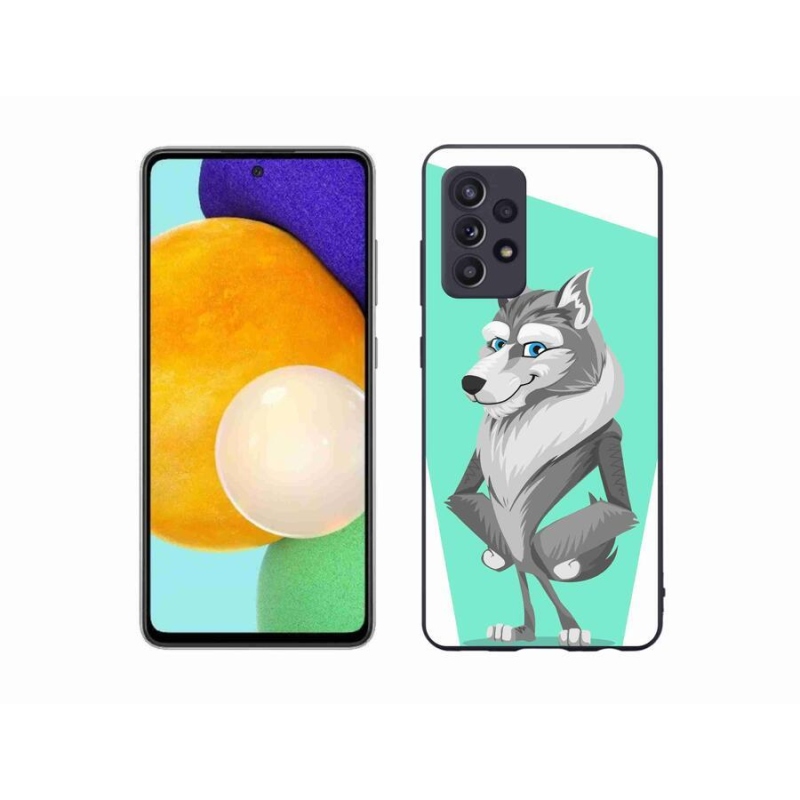 Zselés borítás mmCase Samsung Galaxy A52s 5G - rajzfilm farkashoz