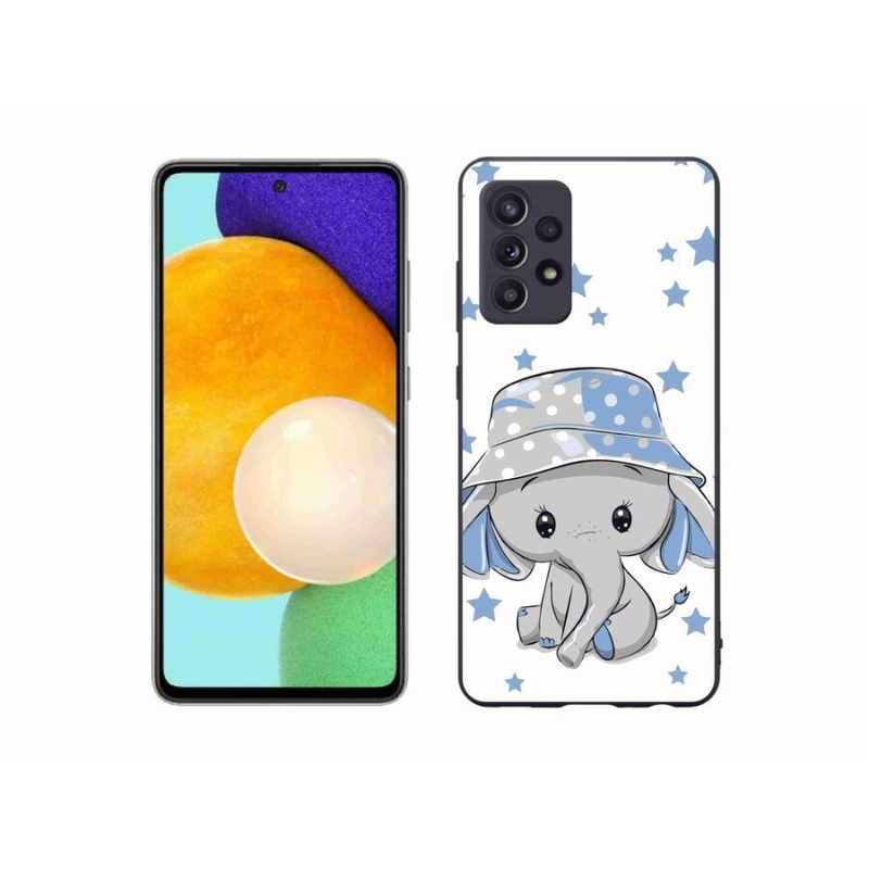 Gél védőhuzat mmCase Samsung Galaxy A52s 5G - kék elefánthoz