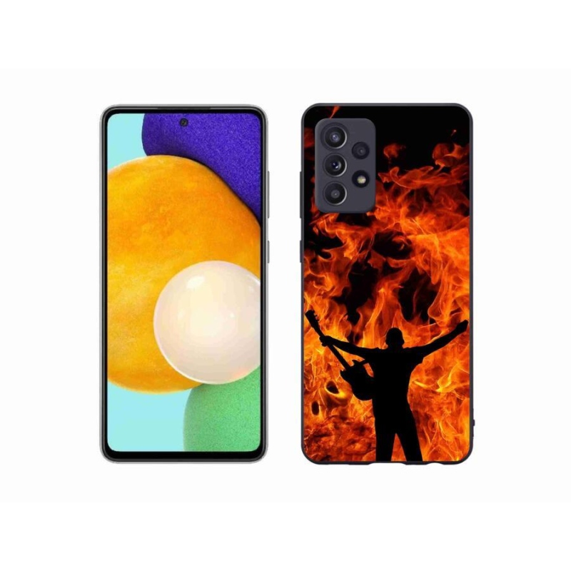 Gél borítás mmCase Samsung Galaxy A52s 5G - zenész és tűz