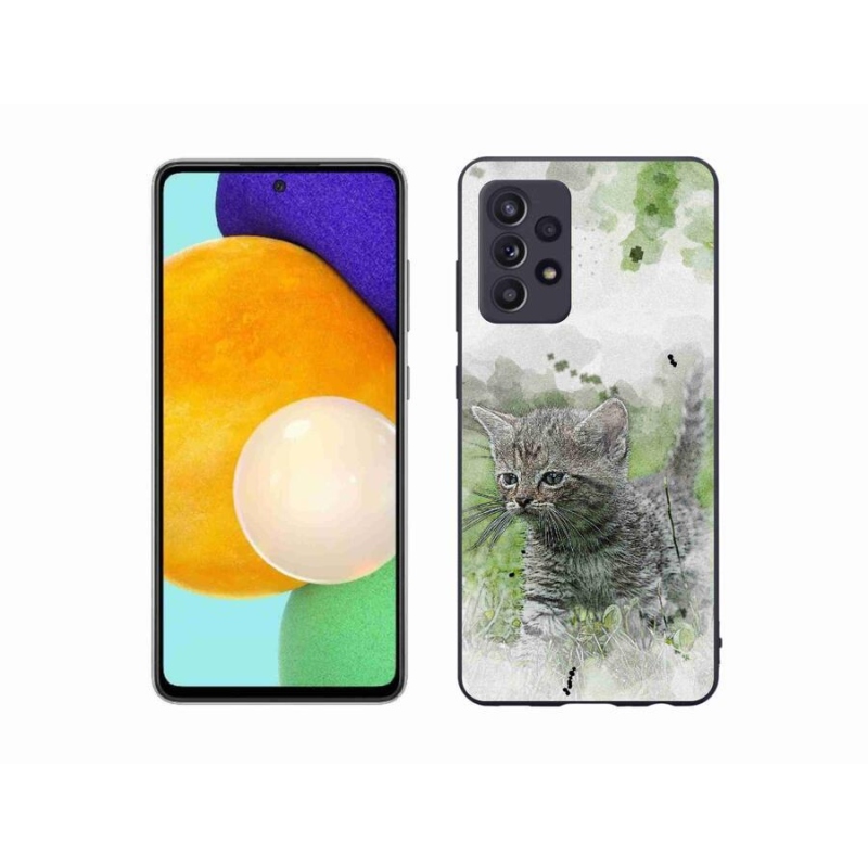 Gél borítás mmCase Samsung Galaxy A52s 5G - aranyos cica 1