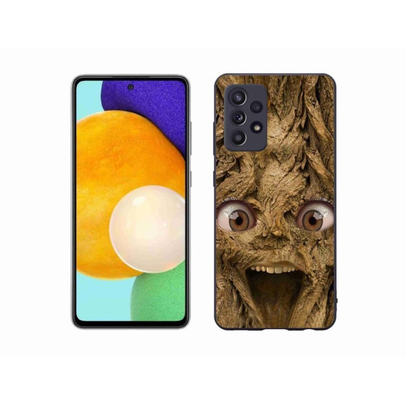 Gél borítás mmCase Samsung Galaxy A52s 5G - vidám fa szemekkel