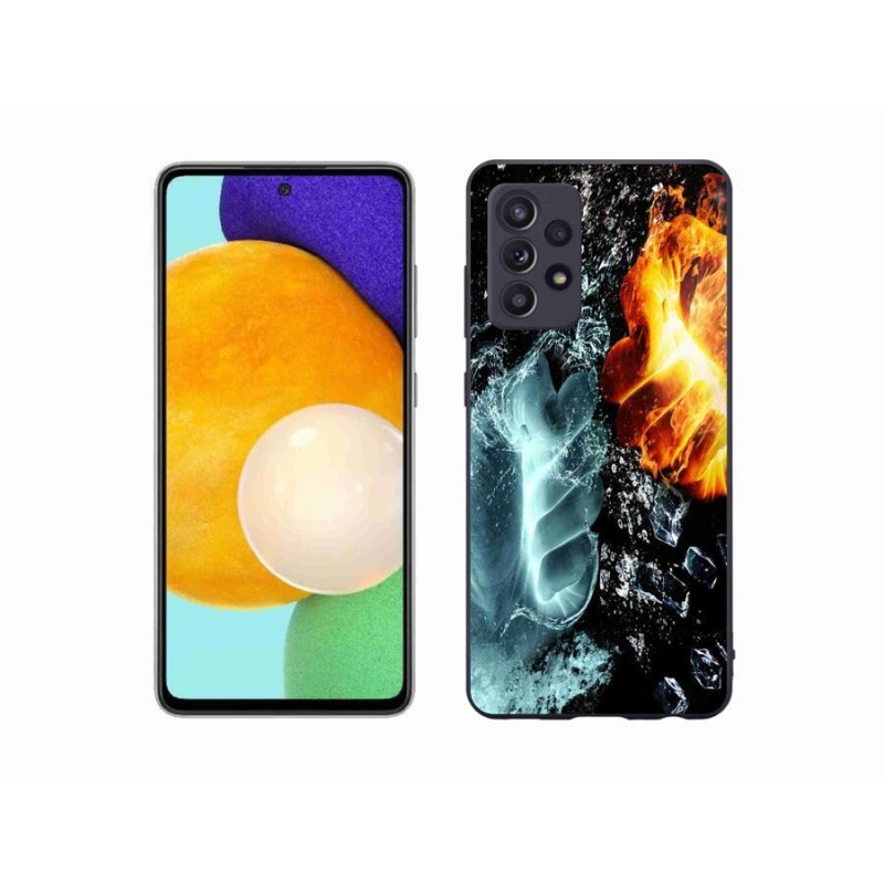 Zselés borítás mmCase Samsung Galaxy A52s 5G - víz és tűz