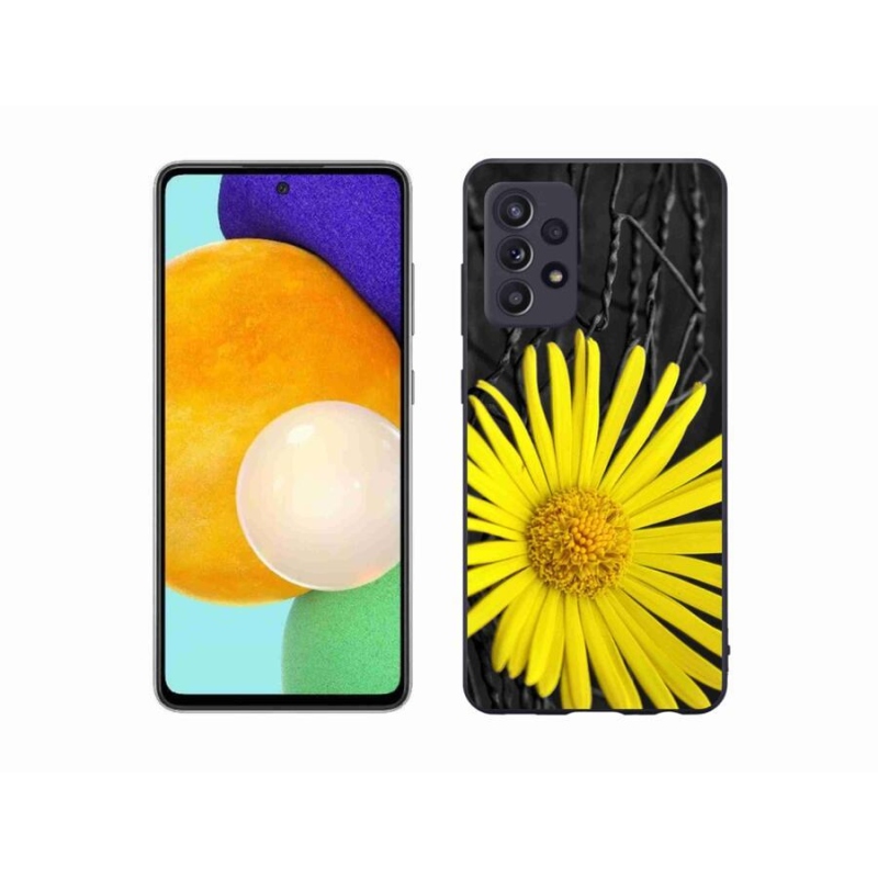 Gél védőhuzat mmCase Samsung Galaxy A52s 5G - sárga virág