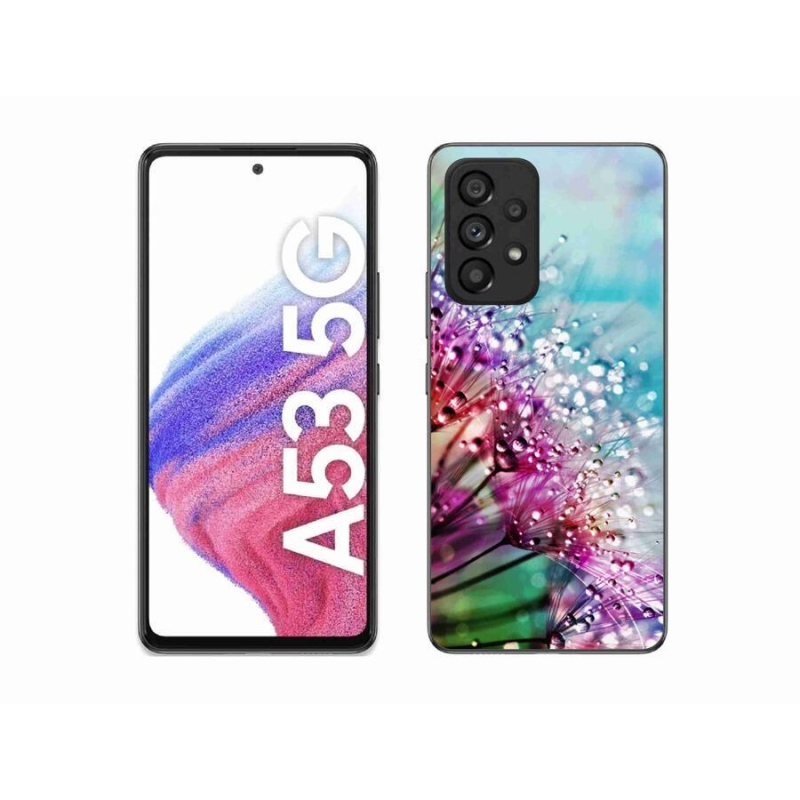 Gél borító mmCase mobiltelefonhoz Samsung Galaxy A53 5G - színes virágok
