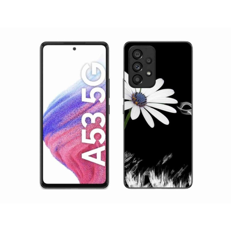 Gél védőhuzat mmCase Samsung Galaxy A53 5G - fehér virág