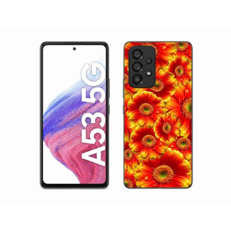 Gél borítás mmCase Samsung Galaxy A53 5G - gerbera 1