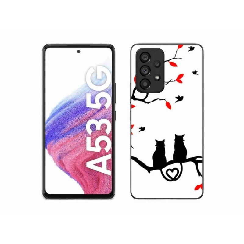 Gél borítás mmCase Samsung Galaxy A53 5G - macskaszerelem