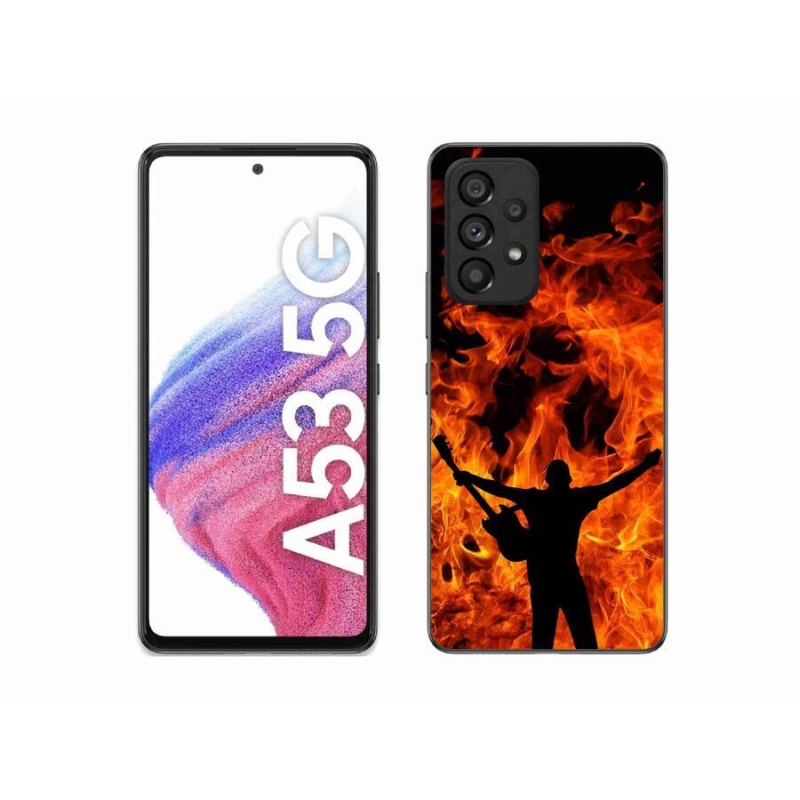 Gél borítás mmCase Samsung Galaxy A53 5G - zenész és tűz