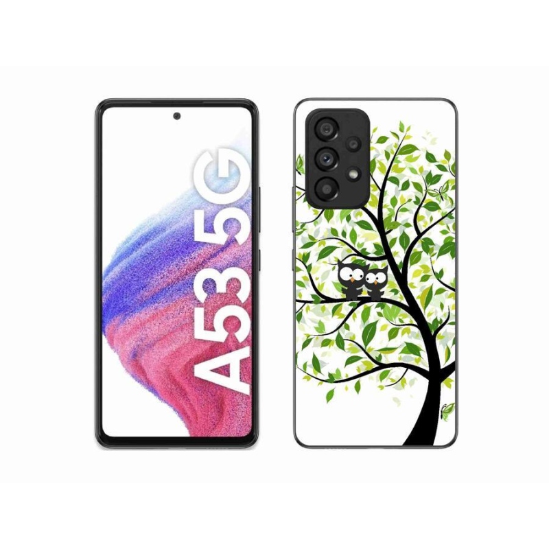 Zselés borítás mmCase Samsung Galaxy A53 5G - baglyok a fán