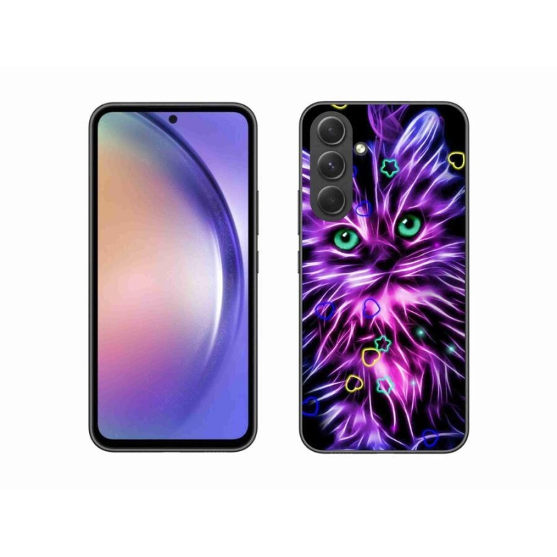 Zselés borítás mmCase Samsung Galaxy A54 5G - absztrakt macska