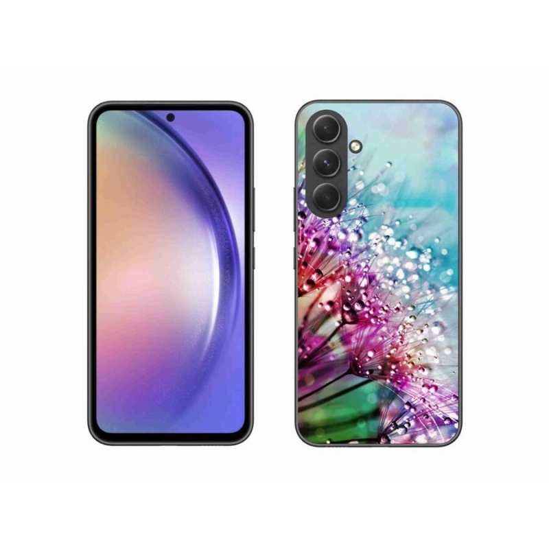 Gél védőhuzat mmCase mobiltelefonhoz Samsung Galaxy A54 5G - színes virágok