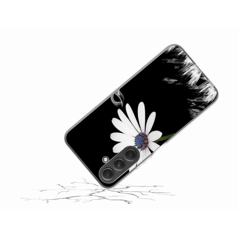 Gél védőhuzat mmCase Samsung Galaxy A54 5G - fehér virág
