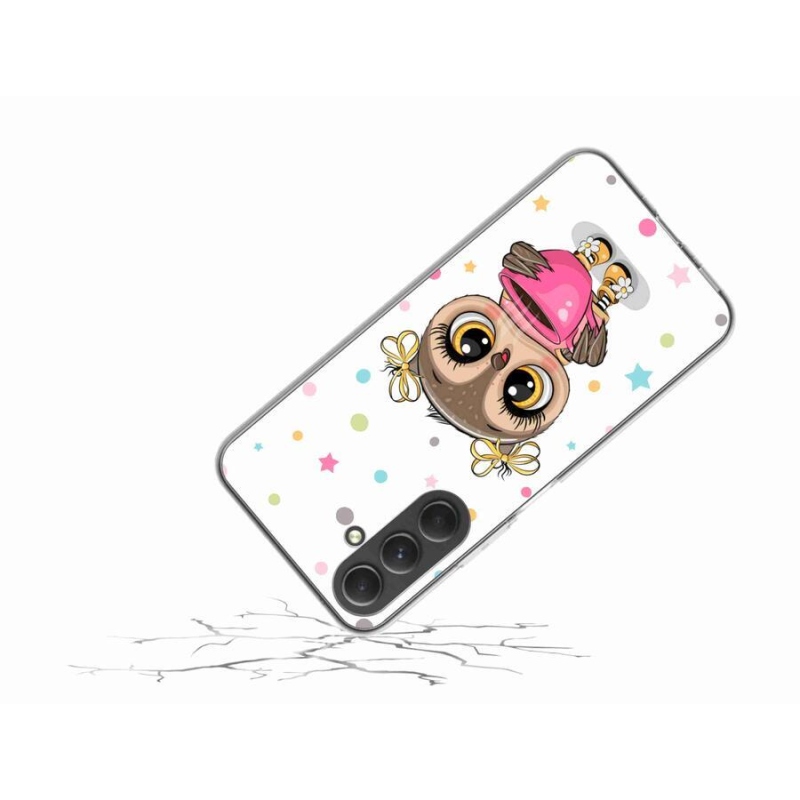 Zselés borítás mmCase Samsung Galaxy A54 5G - rajzfilm bagolyhoz