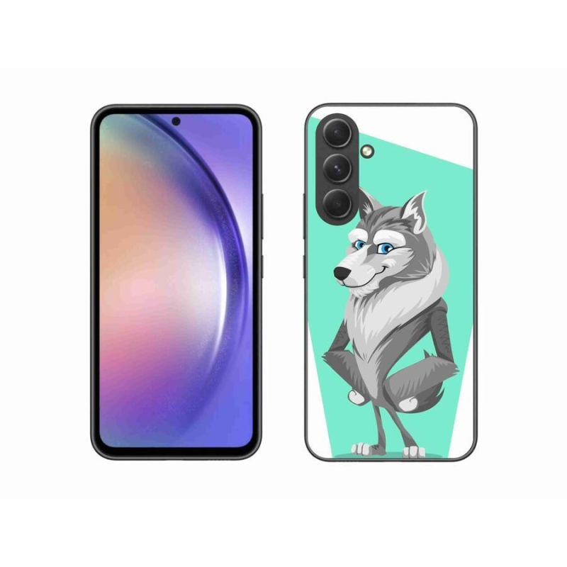Zselés borítás mmCase Samsung Galaxy A54 5G - rajzfilm farkashoz