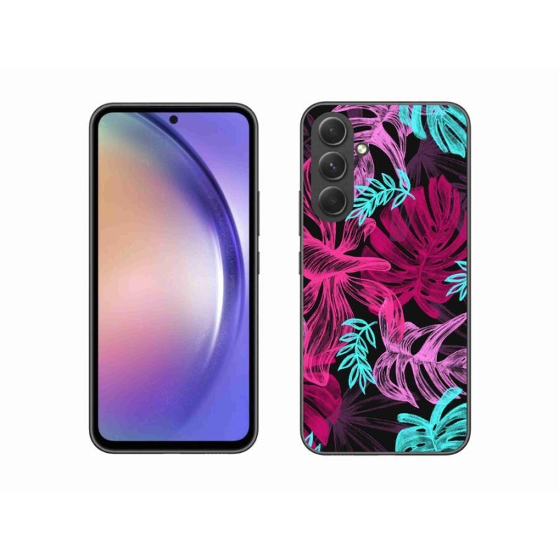 Gél védőhuzat mmCase Samsung Galaxy A54 5G - virágok 1