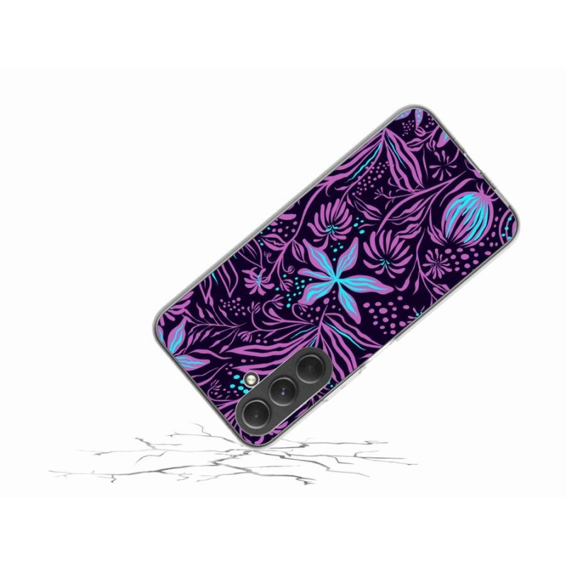 Zselés borítás mmCase Samsung Galaxy A54 5G - virágok 2