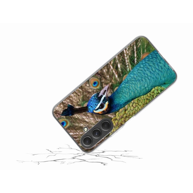 Zselés borítás mmCase Samsung Galaxy A54 5G - páva