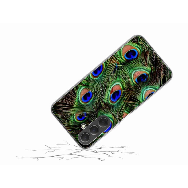 Zselés borítás mmCase Samsung Galaxy A54 5G - pávatoll