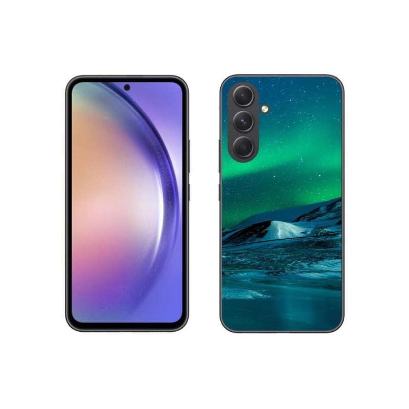Gél borító mmCase Samsung Galaxy A54 5G - sarki fény - borealisz