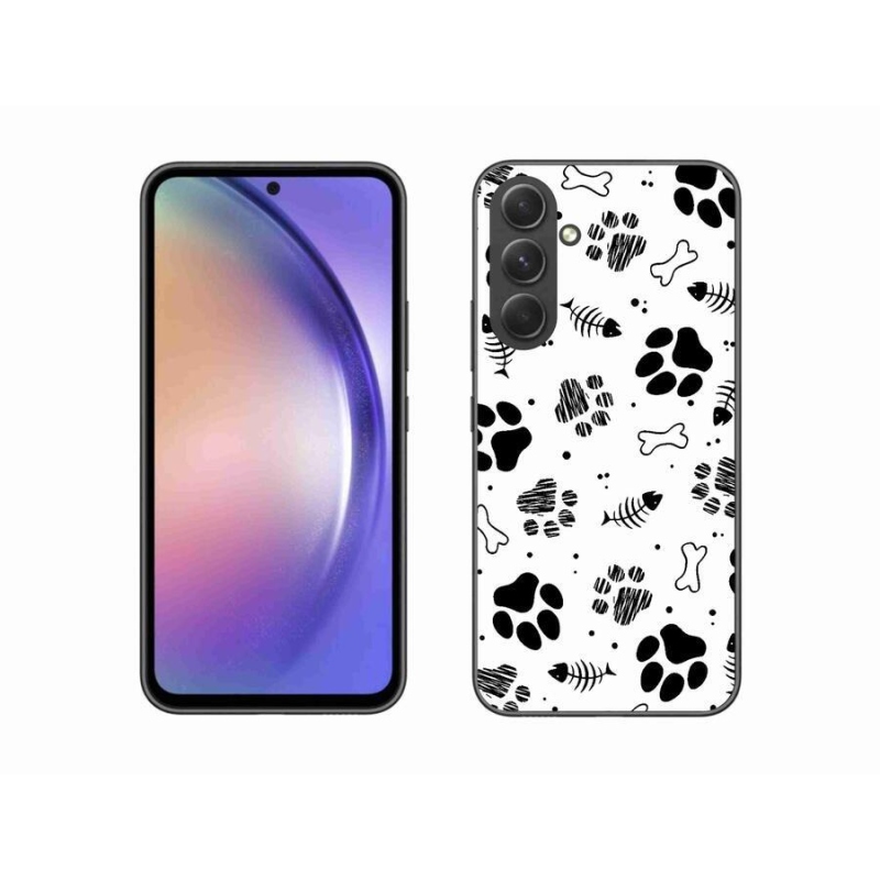 Zselés borítás mmCase Samsung Galaxy A54 5G - kutyamancsok 1