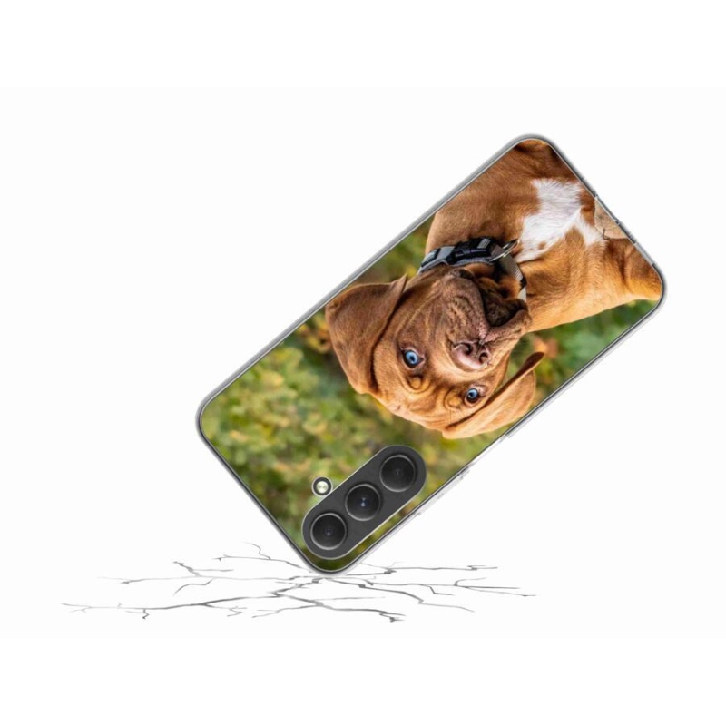 Zselés borítás mmCase Samsung Galaxy A54 5G - kölyökkutyakékhez