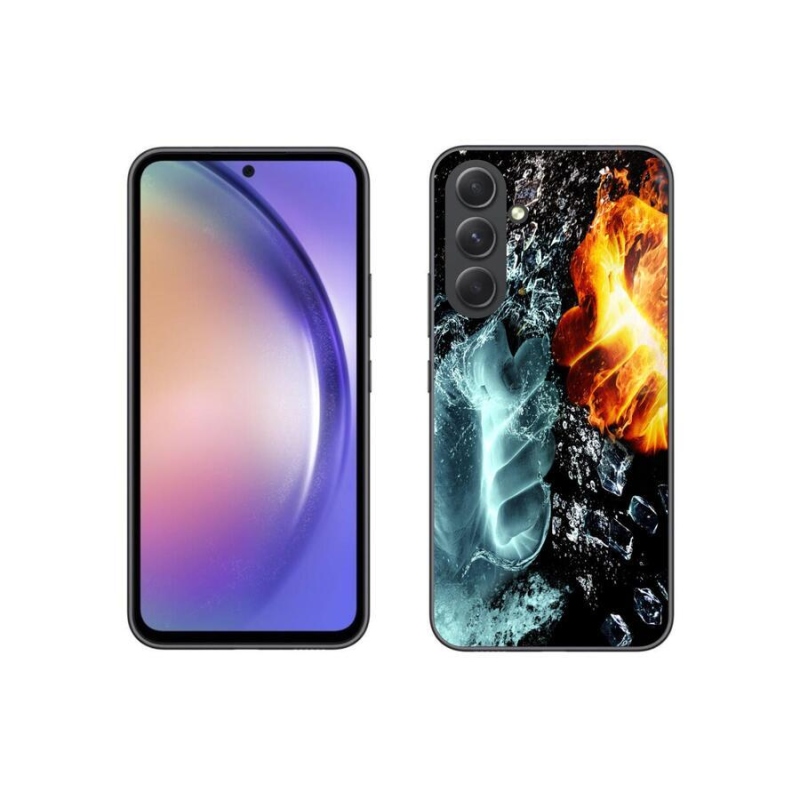Zselés borítás mmCase Samsung Galaxy A54 5G - víz és tűz