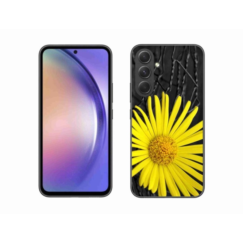 Gél védőhuzat mmCase Samsung Galaxy A54 5G - sárga virág
