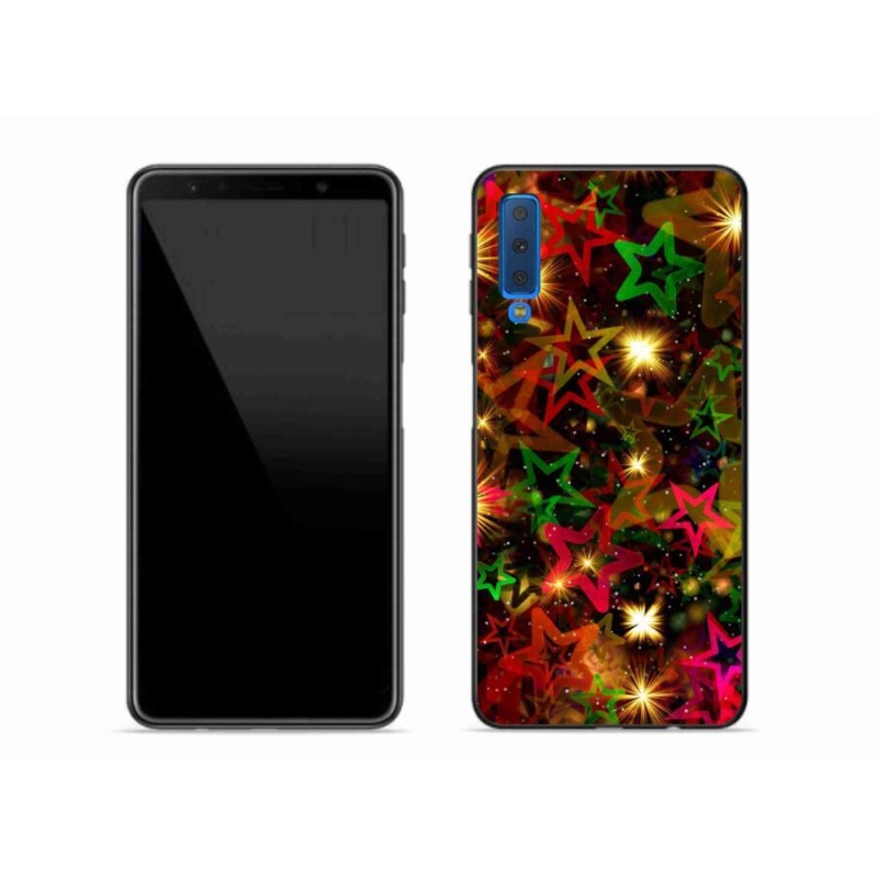 Zselés borítás mmCase Samsung Galaxy A7 (2018) - színes csillagok