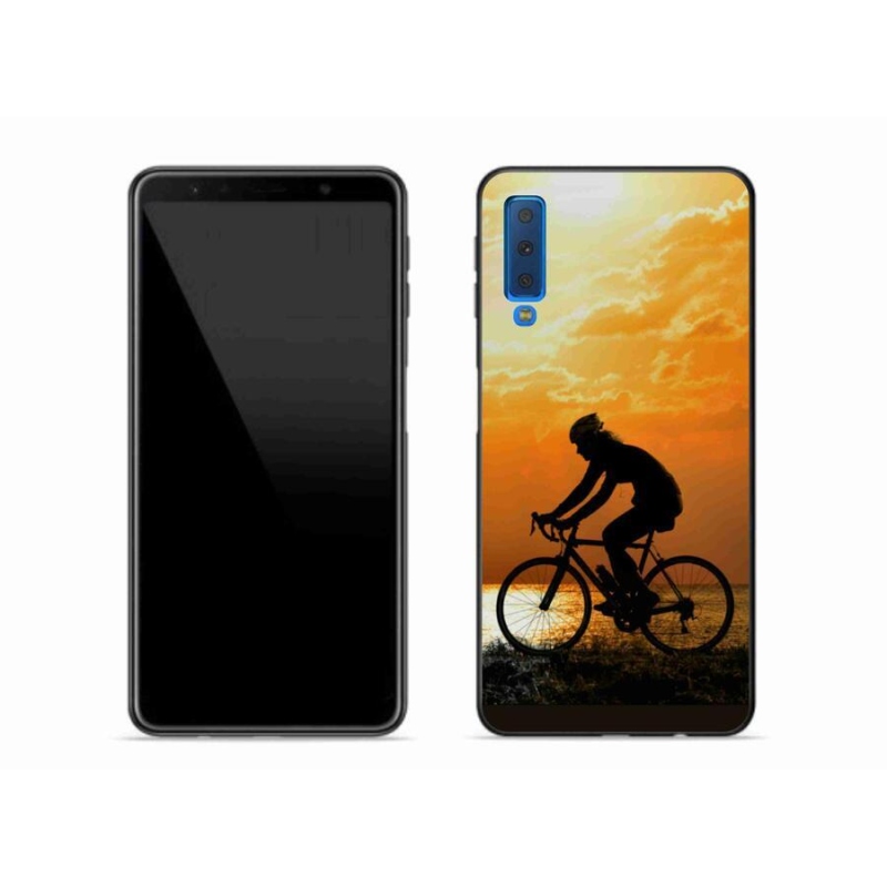 Gél borítás mmCase Samsung Galaxy A7 (2018) - kerékpározás