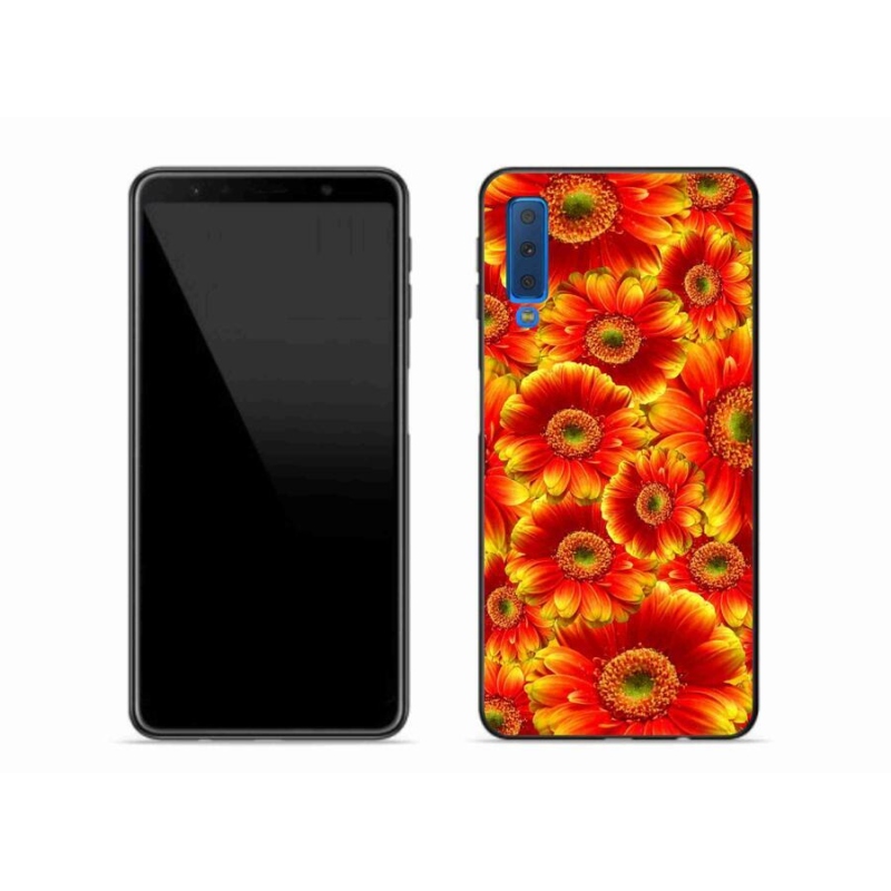 Zselés borítás mmCase Samsung Galaxy A7 (2018) - gerbera 1