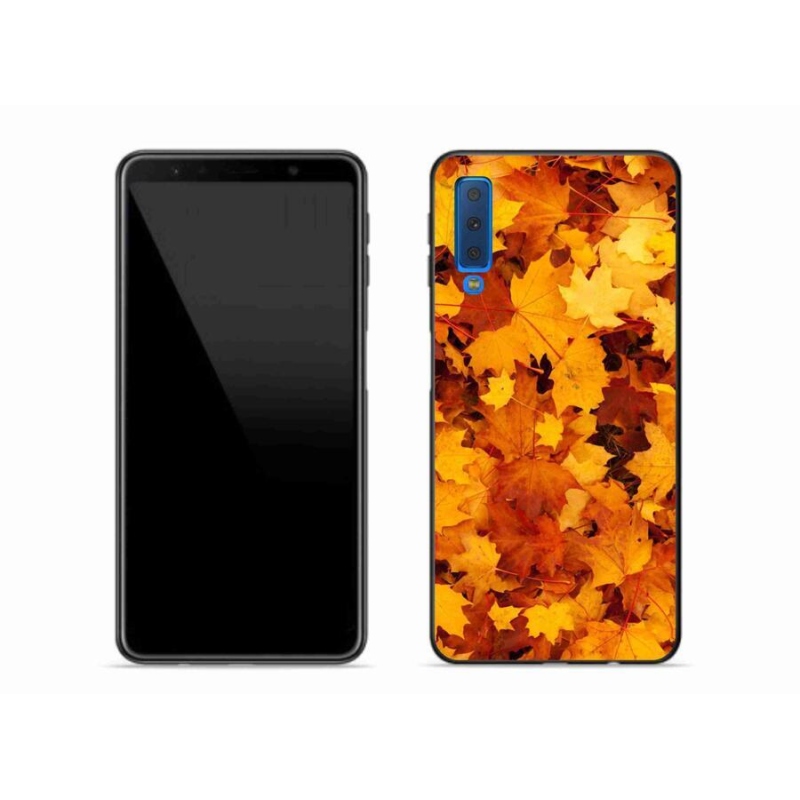 Zselés borítás mmCase Samsung Galaxy A7 (2018) - juharlevelek