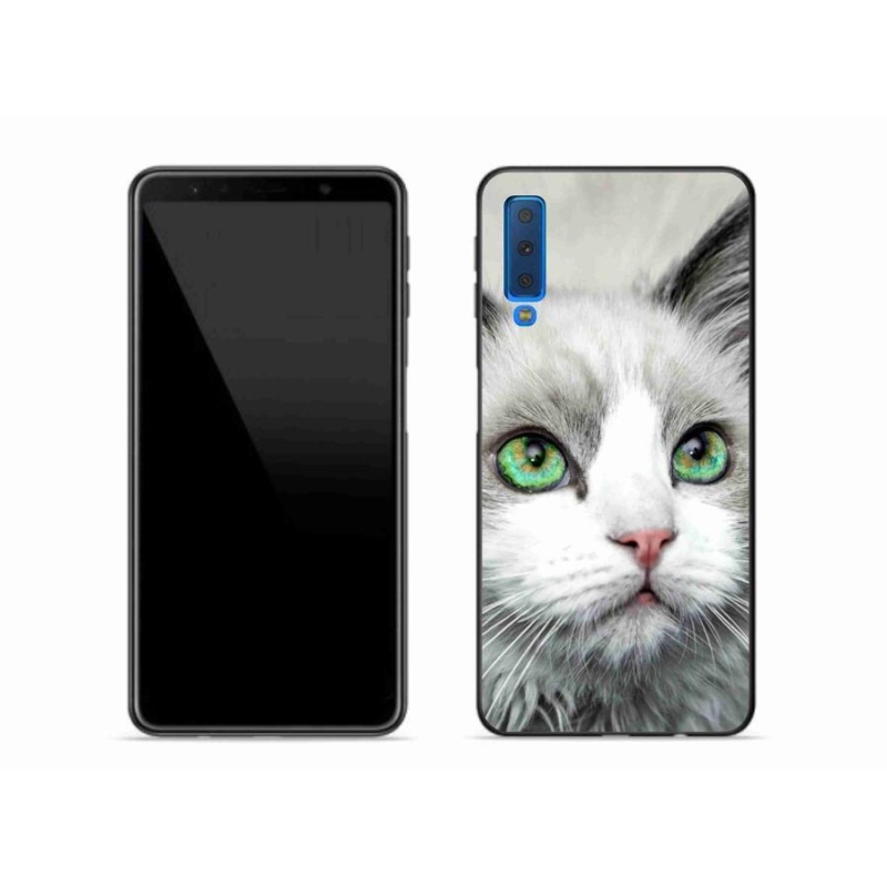 Zselés borítás mmCase Samsung Galaxy A7 (2018) - macskaszem