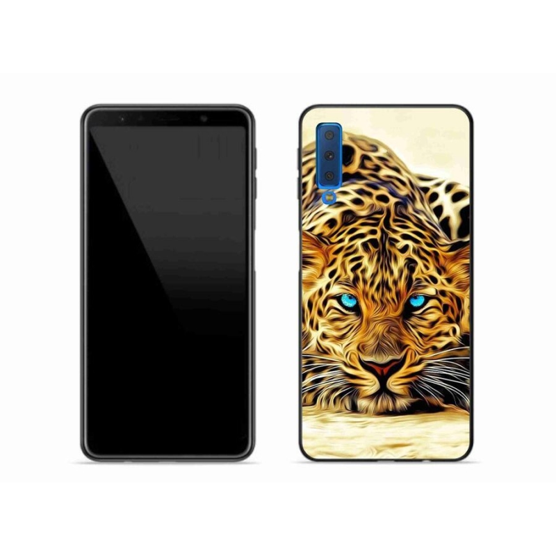 Zselés borítás mmCase Samsung Galaxy A7 (2018) - rajzfilm tigrishez