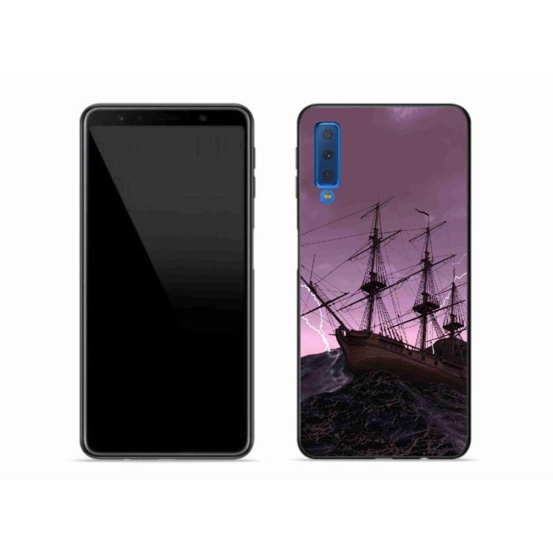 Gél védőburkolat mmCase Samsung Galaxy A7 (2018) - hajó a viharban