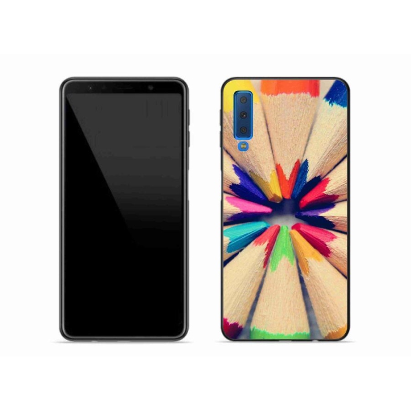 Zselés borítás mmCase Samsung Galaxy A7 (2018) - zsírkréták
