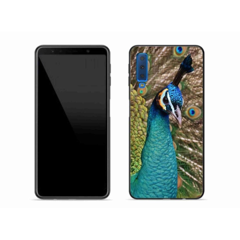 Zselés borítás mmCase Samsung Galaxy A7 (2018) - páva