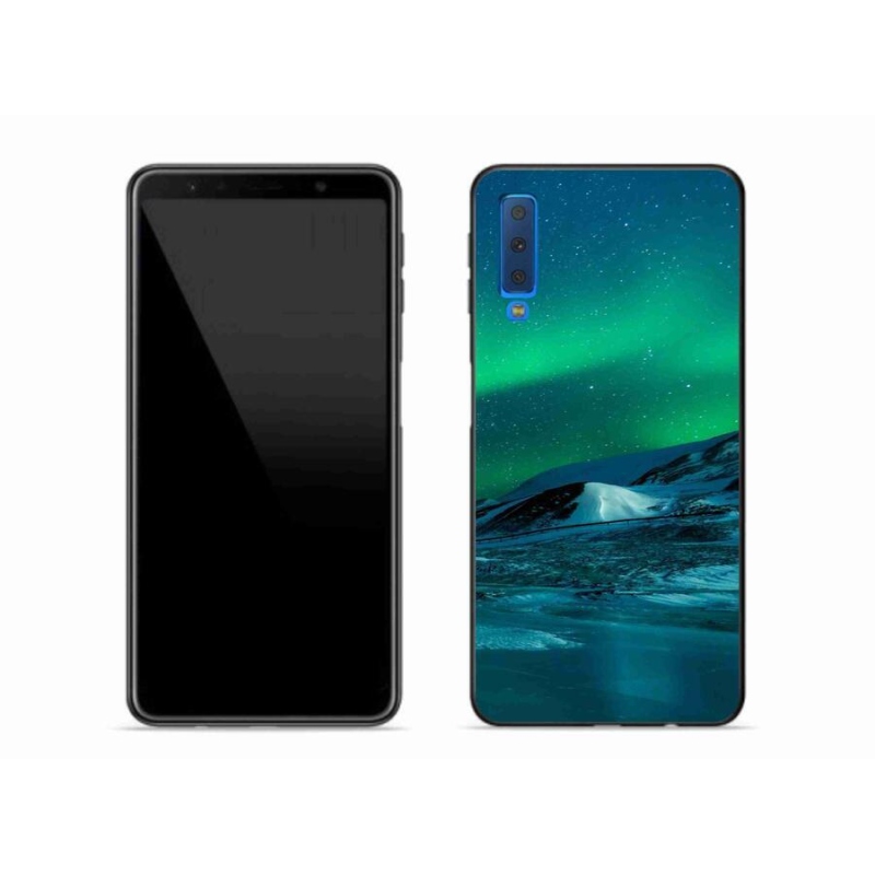 Gél borítás mmCase Samsung Galaxy A7 (2018) - sarki fény