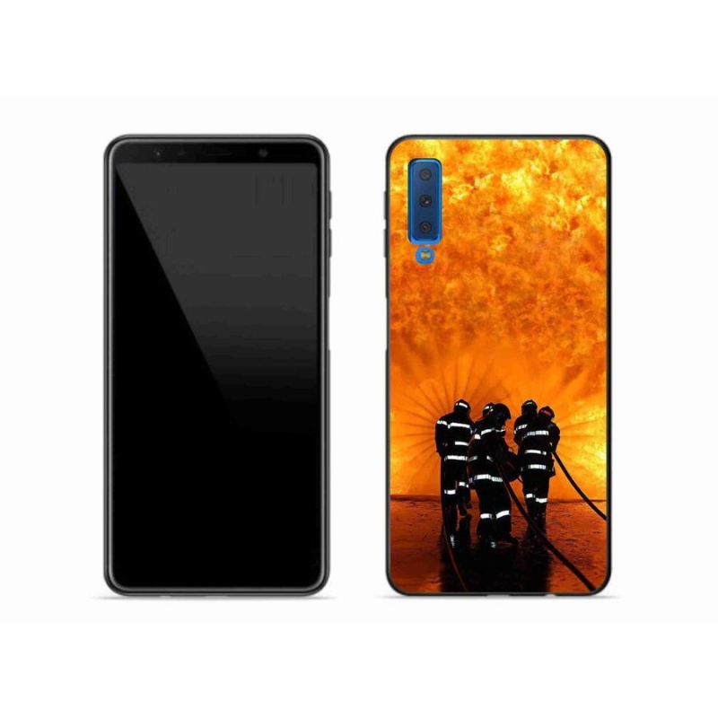 Zselés borítás mmCase Samsung Galaxy A7 (2018) - tűz