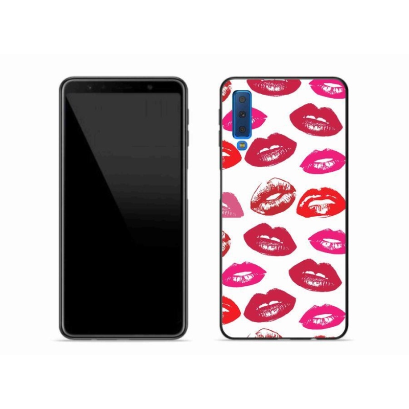 Zselés borítás mmCase Samsung Galaxy A7 (2018) - ajkakhoz