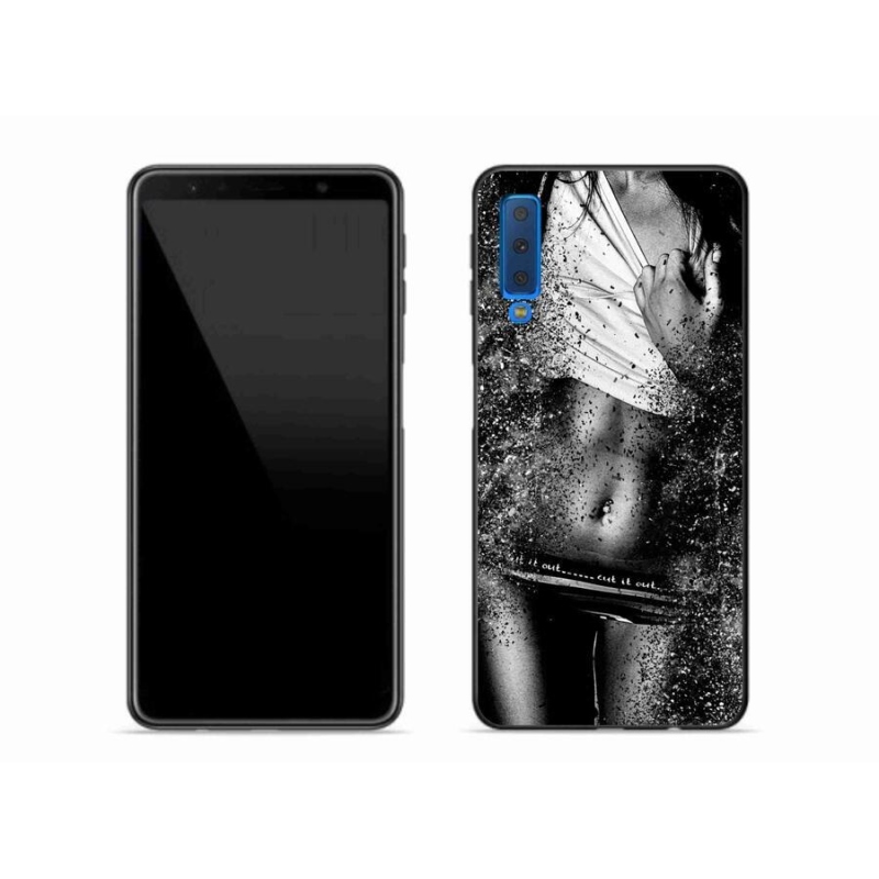 Gél borítás mmCase Samsung Galaxy A7 (2018) - szexi nő 1