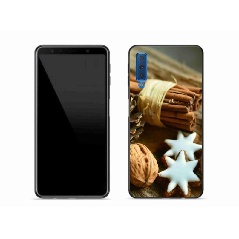 Gél borítás mmCase Samsung Galaxy A7 (2018) - fahéj és mézeskalács - Samsung Galaxy A7 (2018) - fahéj és mézeskalács
