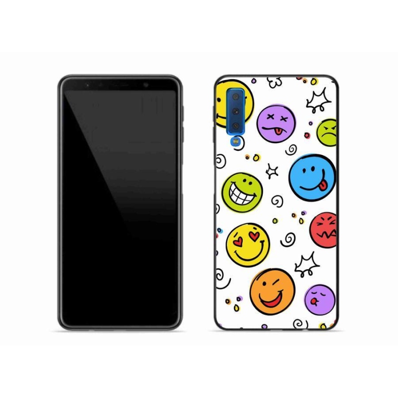 Zselés borítás mmCase Samsung Galaxy A7 (2018) - smiley-k