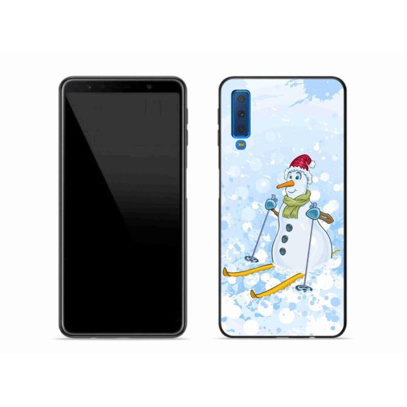 Gél védőhuzat mmCase Samsung Galaxy A7 (2018) - hóember