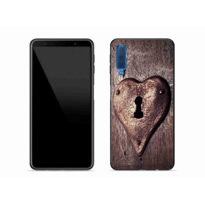 Zselés borítás mmCase Samsung Galaxy A7 (2018) - szív alakú zár