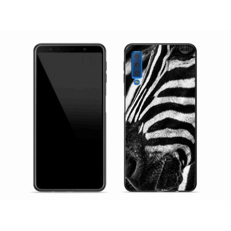 Zselés borítás mmCase Samsung Galaxy A7 (2018) - zebra