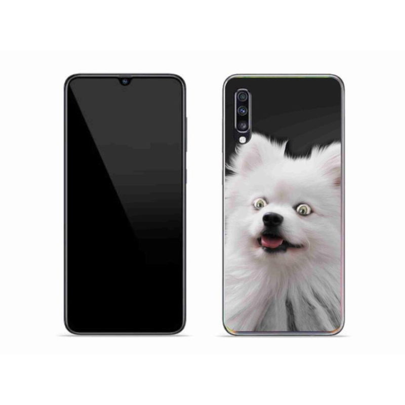 Gél védőhuzat mmCase Samsung Galaxy A70 készülékhez - fehér tüske