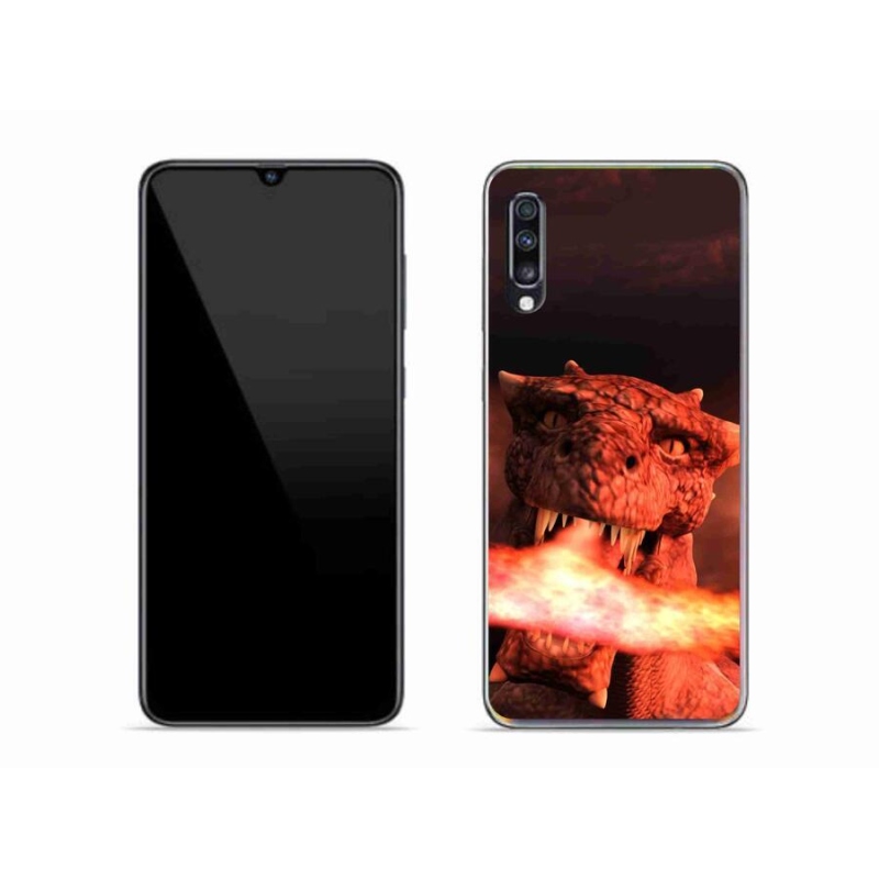 Zselés borítás mmCase Samsung Galaxy A70 készülékhez - sárkány