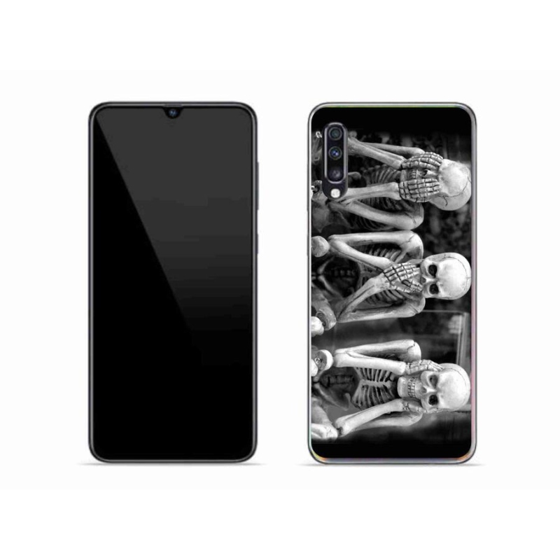 Gél borítás mmCase Samsung Galaxy A70 - csontvázakhoz