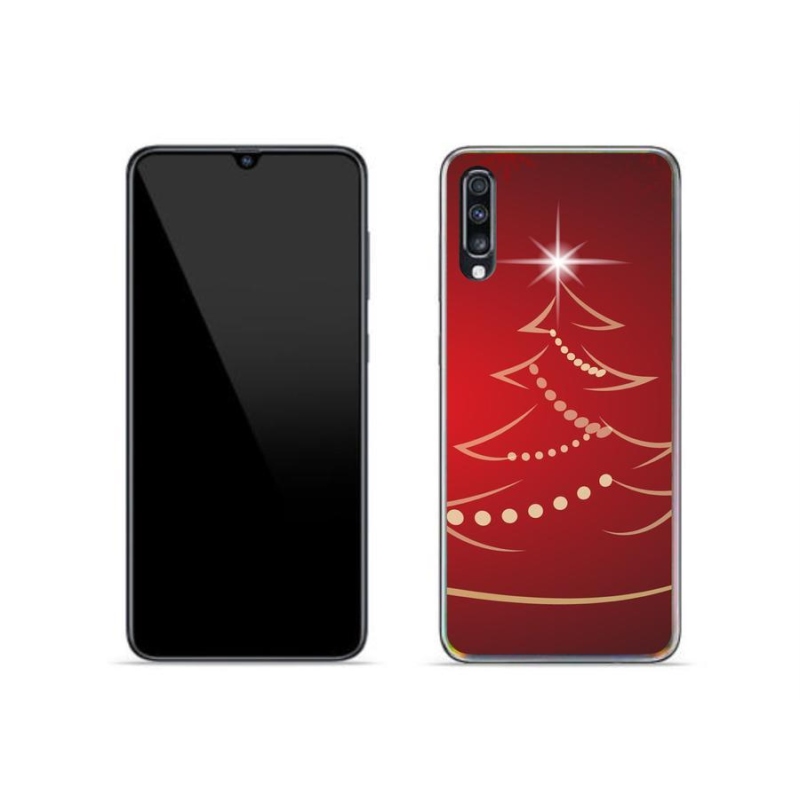 Gél borítás mmCase Samsung Galaxy A70 - karácsonyfa karikatúra